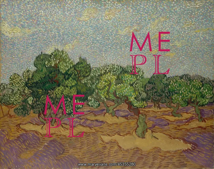 : Olive Trees, by Vincent Van Gogh, 1889, Dutch Post-Impressio : Olive Trees, by Vincent Van Gogh, 1889, Dutch Post-Impressio
