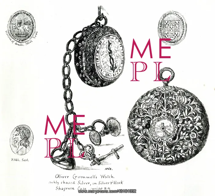 : Oliver Cromwell's watch and case : Oliver Cromwell's watch and case