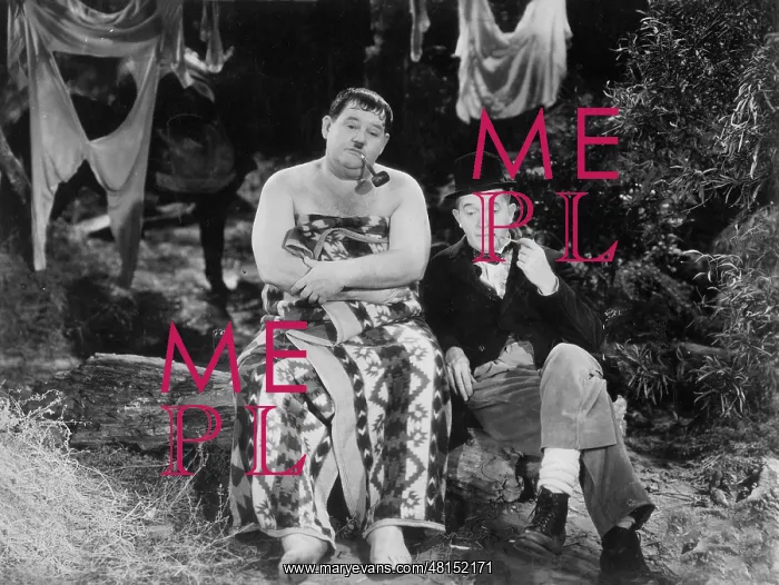 : Oliver Hardy and Stan Laurel in Way out West, 1937 : Oliver Hardy and Stan Laurel in Way out West, 1937