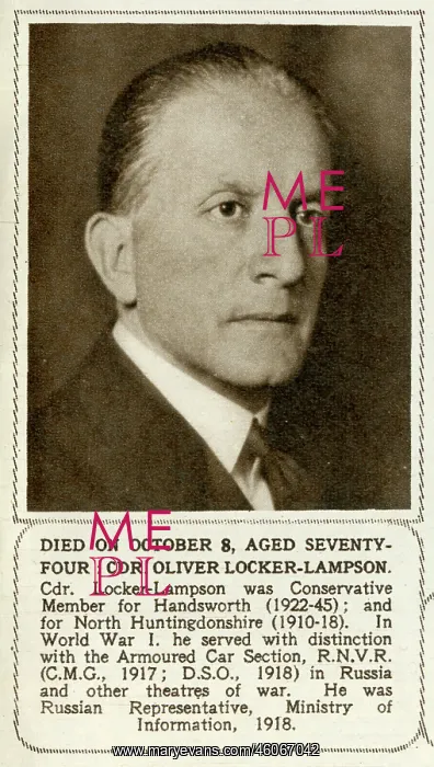 : OLIVER LOCKER-LAMPSON : OLIVER LOCKER-LAMPSON