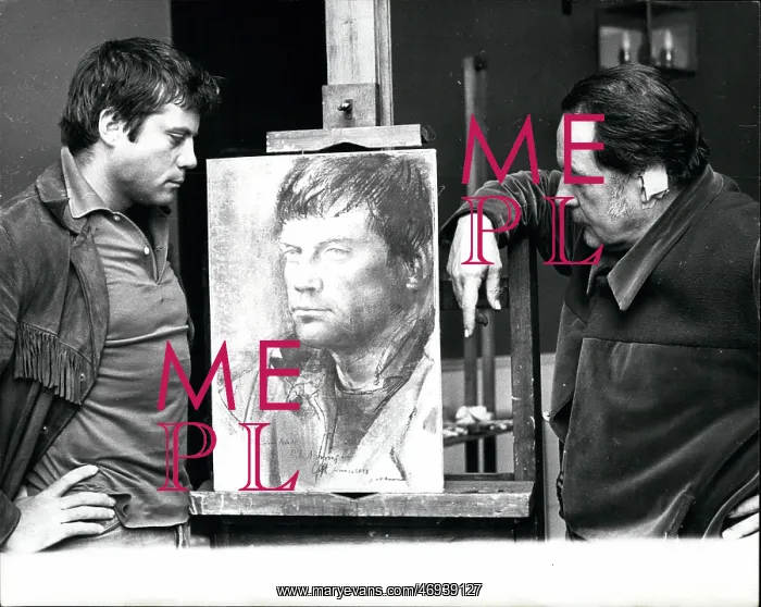 : Oliver Reed and Pietro Annigoni : Oliver Reed and Pietro Annigoni