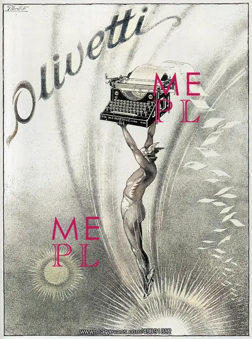 : OLIVETTI ADVERT 1928 : OLIVETTI ADVERT 1928