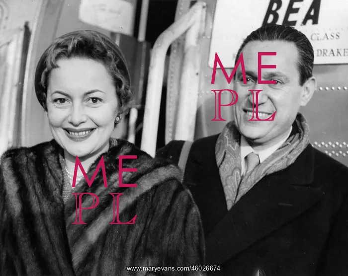: Olivia de Havilland and husband : Olivia de Havilland and husband