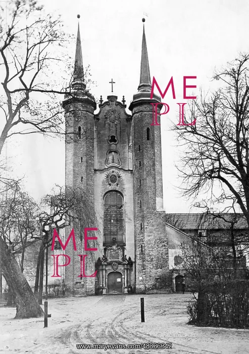 : The Oliwa Cathedral in Danzig, 1928 : The Oliwa Cathedral in Danzig, 1928