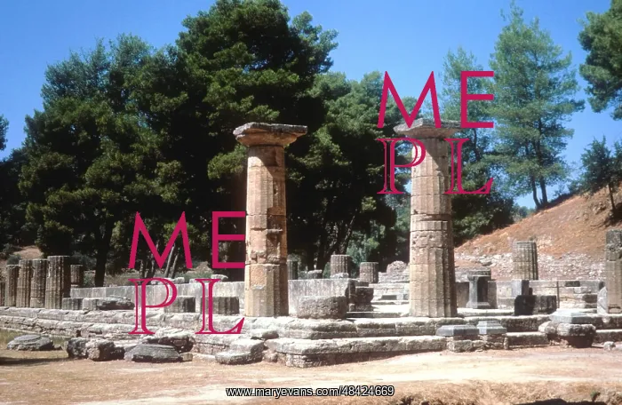 : Olympia, Greece. Temple of Hera (Juno) 7-6th centuries : Olympia, Greece. Temple of Hera (Juno) 7-6th centuries