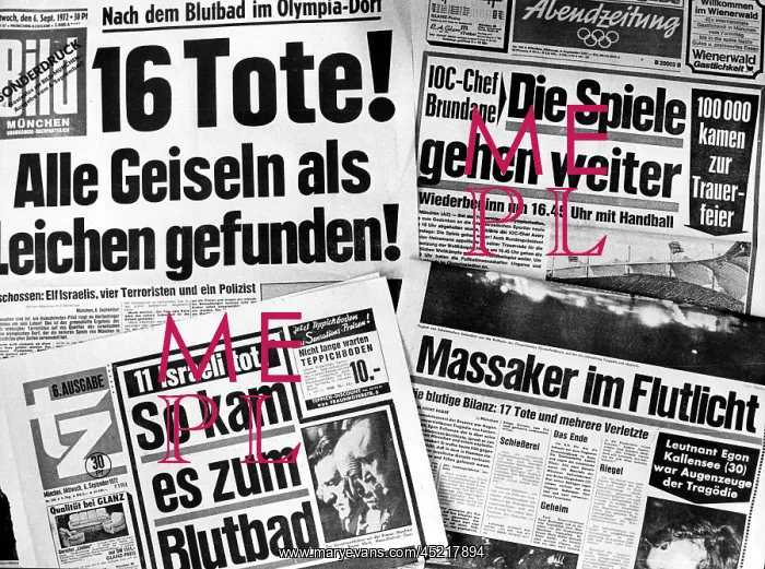 : Olympic Games 1972: press review of the terrorist attack : Olympic Games 1972: press review of the terrorist attack