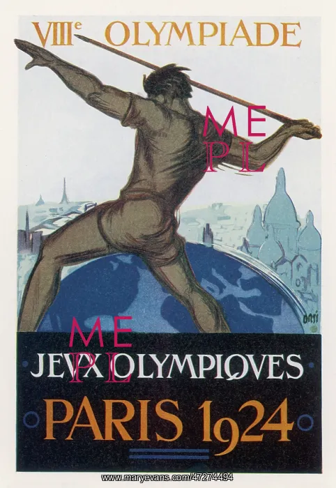 : Olympics - 1924 - Poster : Olympics - 1924 - Poster