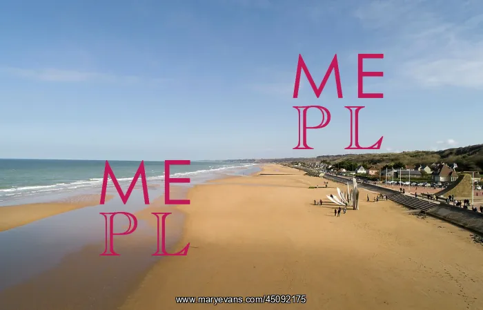 : Omaha beach, Saint-Laurent-sur-Mer, Normandy, France : Omaha beach, Saint-Laurent-sur-Mer, Normandy, France
