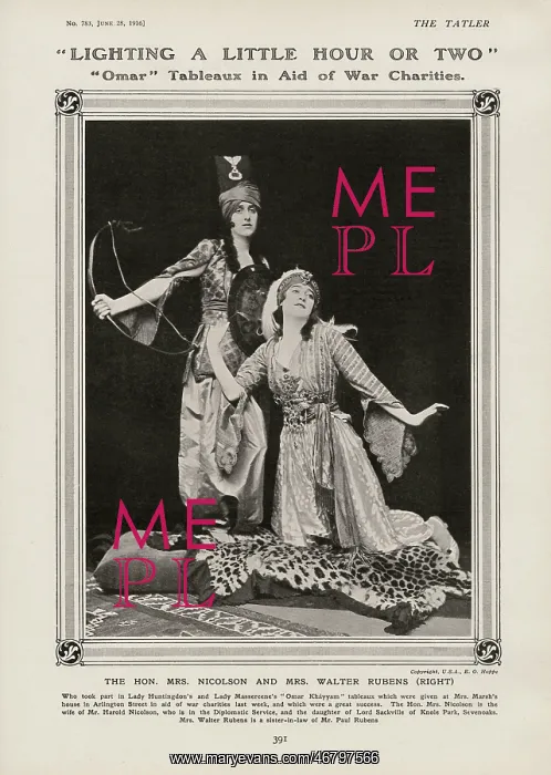 : Omar Khayyam Tableaux in aid of war charities : Omar Khayyam Tableaux in aid of war charities