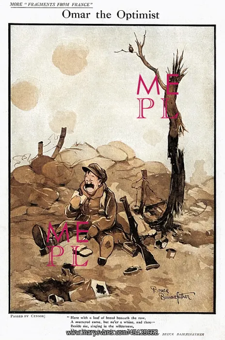 : Omar the Optimist by Bruce Bairnsfather : Omar the Optimist by Bruce Bairnsfather