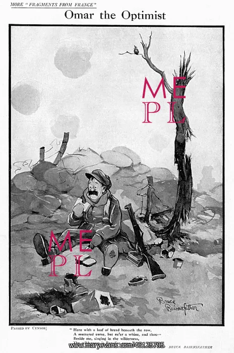 : Omar the Optimist by Bruce Bairnsfather : Omar the Optimist by Bruce Bairnsfather