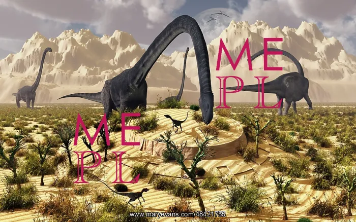 : An Omeisaurus dinosaur discovers a buried UFO while grazing : An Omeisaurus dinosaur discovers a buried UFO while grazing