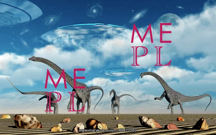 : Omeisaurus dinosaurs are startled by the arrival of flying ? : Omeisaurus dinosaurs are startled by the arrival of flying ?