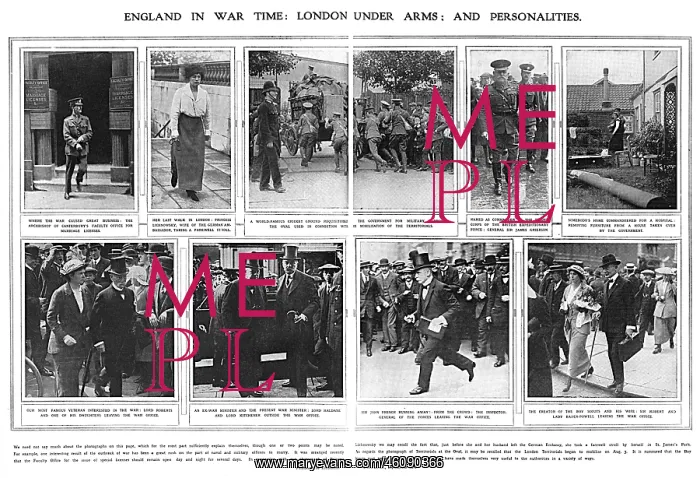 : The onset of World War One in England : The onset of World War One in England