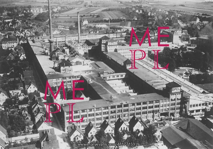 : The Opel plant in Ruesselsheim, 1928 : The Opel plant in Ruesselsheim, 1928