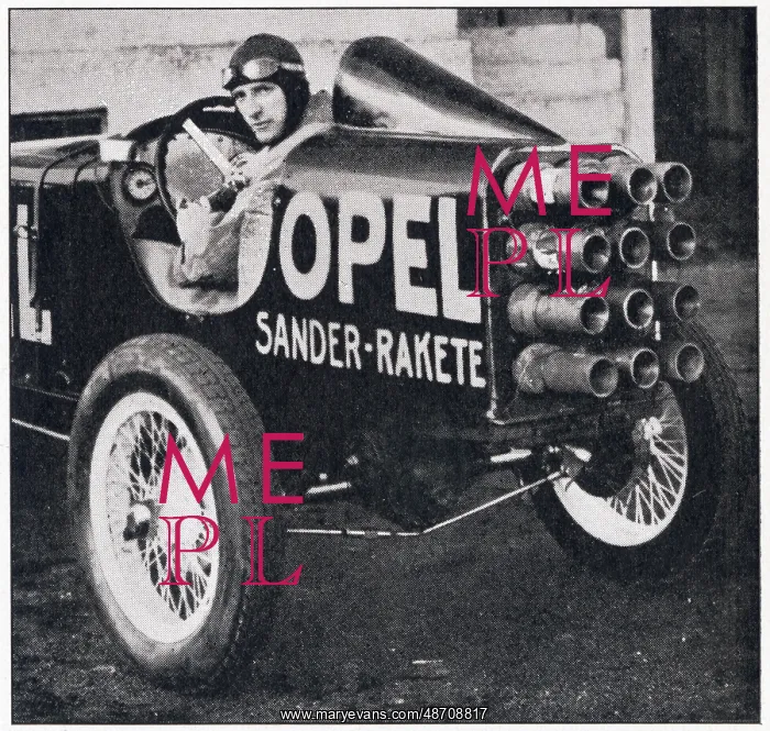 : Opel Sander Rocket Car 1928 : Opel Sander Rocket Car 1928