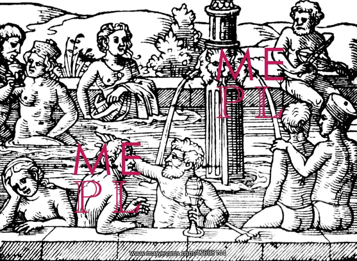 : Open-Air Bath, Balneology, 1571 : Open-Air Bath, Balneology, 1571