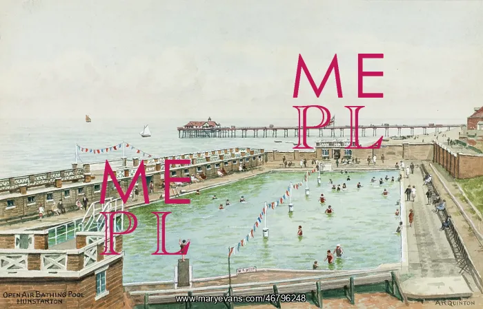 : Open Air Bathing Pool, Hunstanton, Norfolk : Open Air Bathing Pool, Hunstanton, Norfolk