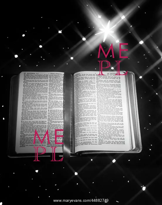 : Open Book Bible Ribbon Bookmark : Open Book Bible Ribbon Bookmark