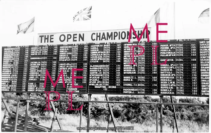 : The Open Championship leader board : The Open Championship leader board