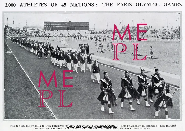 : Opening Ceremony of the 1924 Olympic Games, Paris : Opening Ceremony of the 1924 Olympic Games, Paris