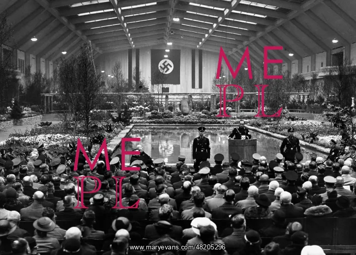 : Opening ceremony of the Flower Show at the Kaiserdamm, 1936 : Opening ceremony of the Flower Show at the Kaiserdamm, 1936