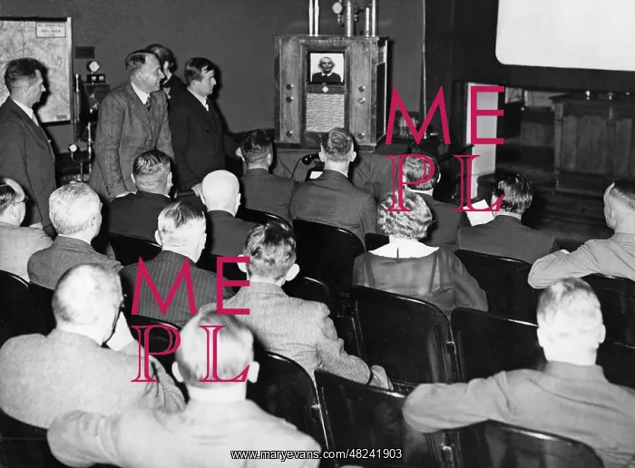 : Opening of the first Fernsehstelle (television site) of the : Opening of the first Fernsehstelle (television site) of the