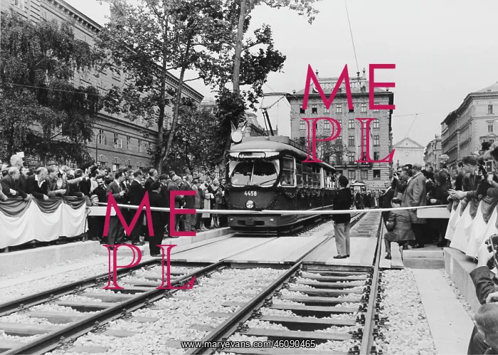 : Opening of the first Viennese USTRABA (U-tram) on : Opening of the first Viennese USTRABA (U-tram) on