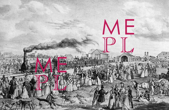 : The opening of a railway line, 1839 : The opening of a railway line, 1839