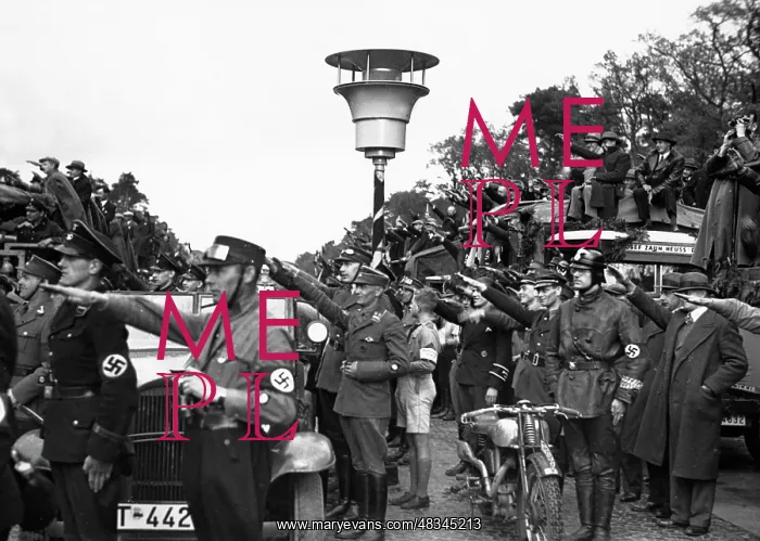 : Opening of a Reichsautobahn by Hitler, 1935 : Opening of a Reichsautobahn by Hitler, 1935