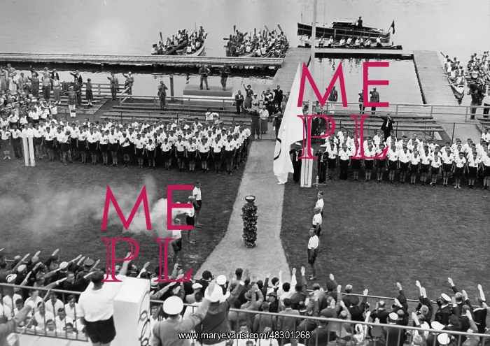 : Opening of the Rowing Olympics in Berlin, 1936 : Opening of the Rowing Olympics in Berlin, 1936