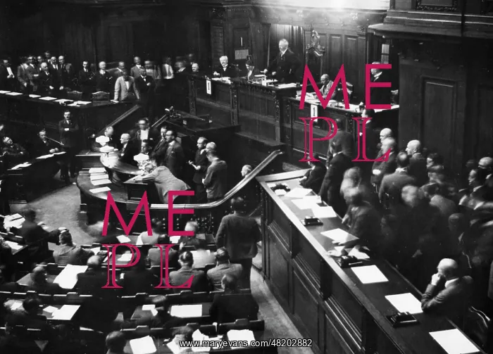 : Opening session of the new Prussian Landtag, 1933 : Opening session of the new Prussian Landtag, 1933