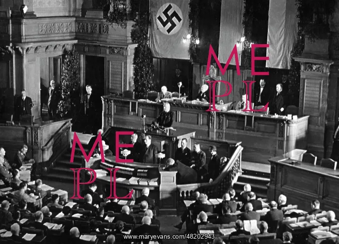 : Opening session of the new Prussian Landtag, 1933 : Opening session of the new Prussian Landtag, 1933
