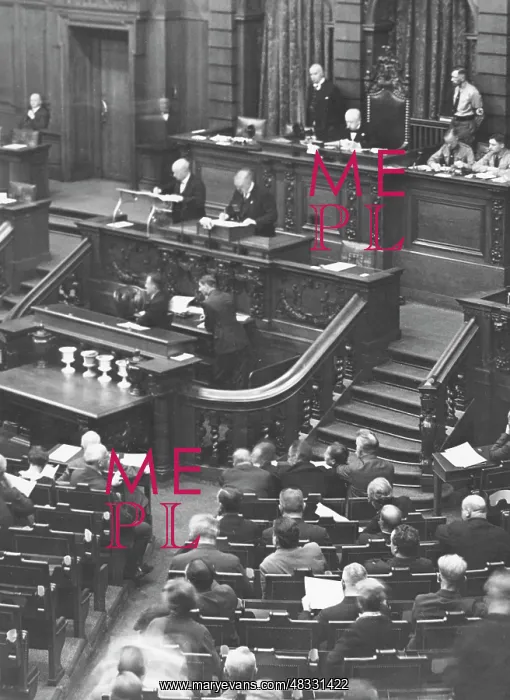 : Opening session of the new Reichstag, 1932 : Opening session of the new Reichstag, 1932