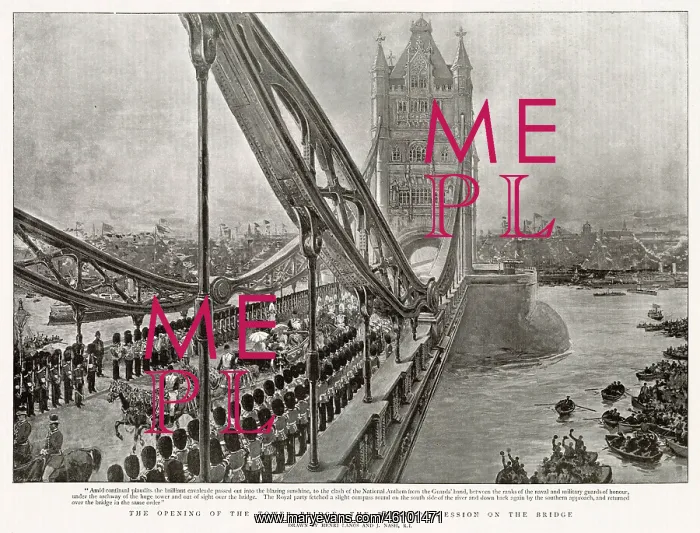: Opening of Tower Bridge, London 1894 : Opening of Tower Bridge, London 1894