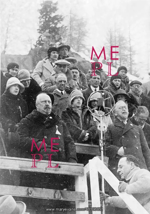 : Opening of the Winter Games in St. Moritz, 1928 : Opening of the Winter Games in St. Moritz, 1928