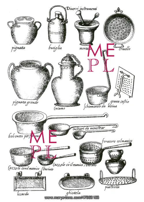 : Opera of Bartolomeo Scappi, Utensils : Opera of Bartolomeo Scappi, Utensils