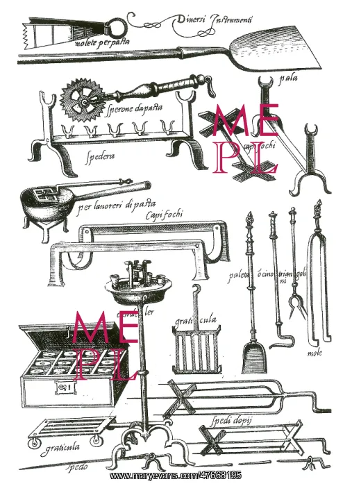 : Opera of Bartolomeo Scappi, Utensils : Opera of Bartolomeo Scappi, Utensils