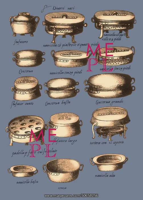 : Opera of Bartolomeo Scappi, Vessels : Opera of Bartolomeo Scappi, Vessels