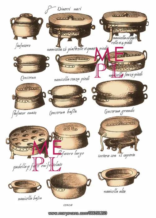 : Opera of Bartolomeo Scappi, Vessels : Opera of Bartolomeo Scappi, Vessels