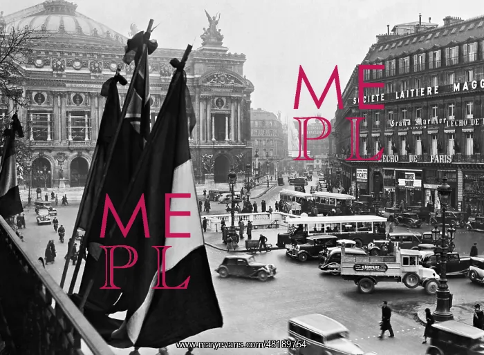 : Opera Garnier on the Place de l'Opera, 1936 : Opera Garnier on the Place de l'Opera, 1936