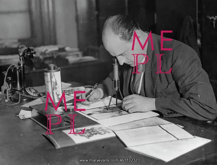 : An operator taking the screen measurements : An operator taking the screen measurements