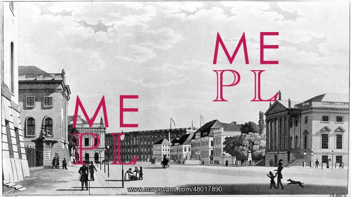 : Opernplatz in Berlin, around 1830 : Opernplatz in Berlin, around 1830