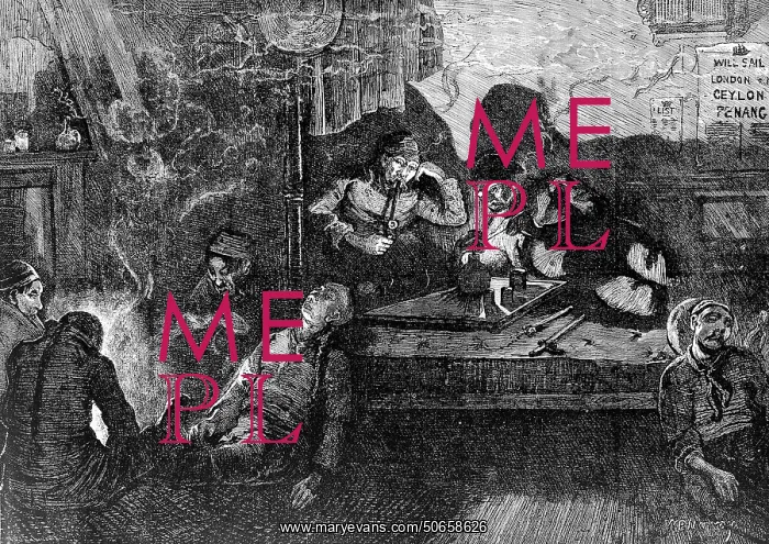 : Opium Den, London, 1874 : Opium Den, London, 1874