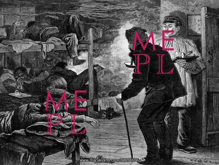 : Opium Den, London, 1880 : Opium Den, London, 1880