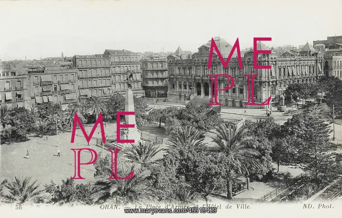 : Oran - Place D'Armes and the Town Hall : Oran - Place D'Armes and the Town Hall