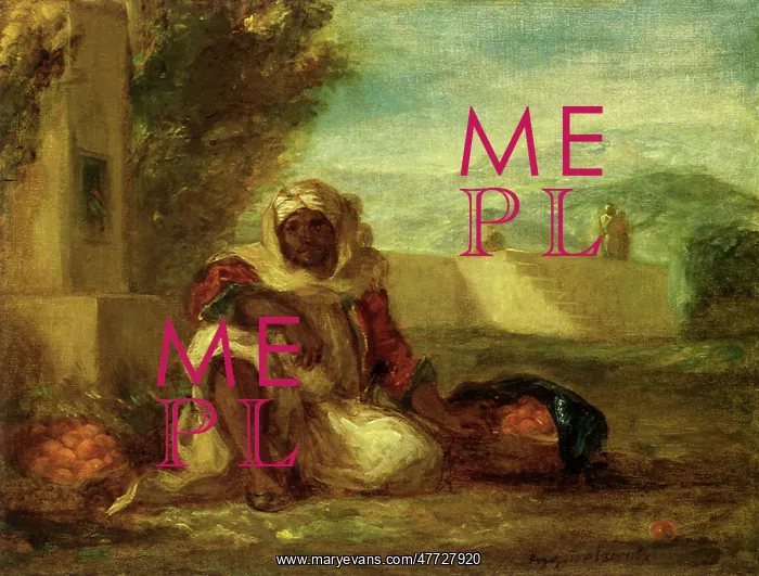  : An Orange Seller, by Delacroix