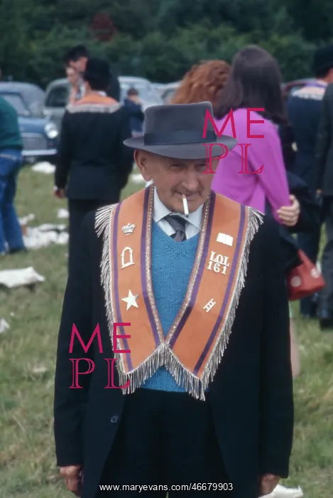 : Orangeman at a parade, Northern Ireland : Orangeman at a parade, Northern Ireland