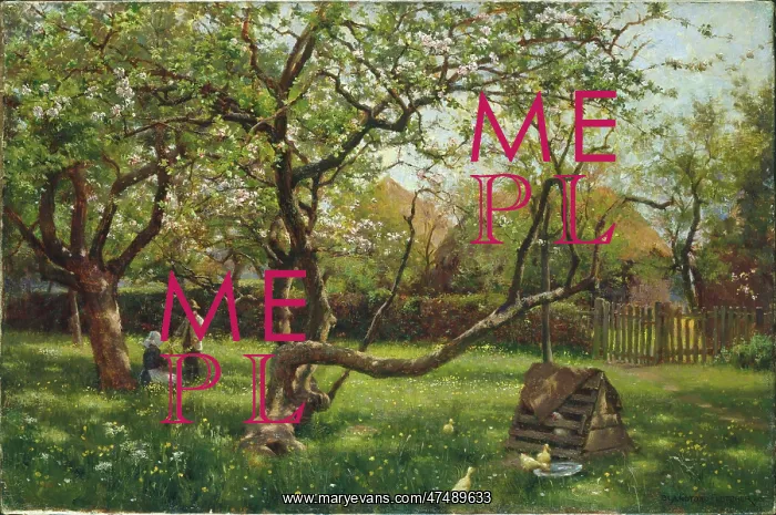 : The Orchard in Spring : The Orchard in Spring