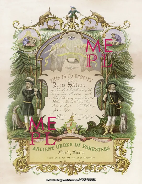  : ORDER OF FORESTERS